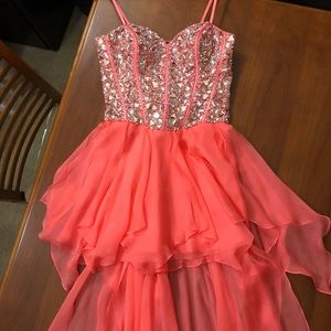 Dave and Johnny Embellished Flowy Dress w/Corset